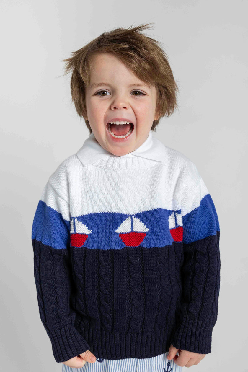 Sweater With Sailboats