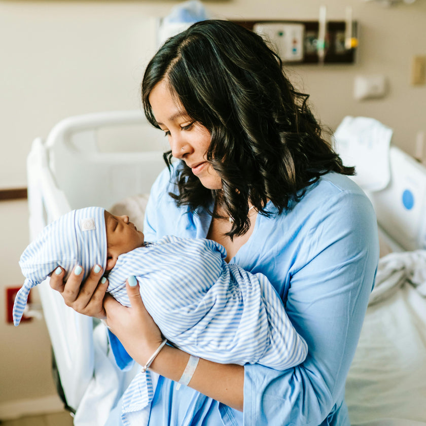 Mommy Robe - Solid Dusty Blue