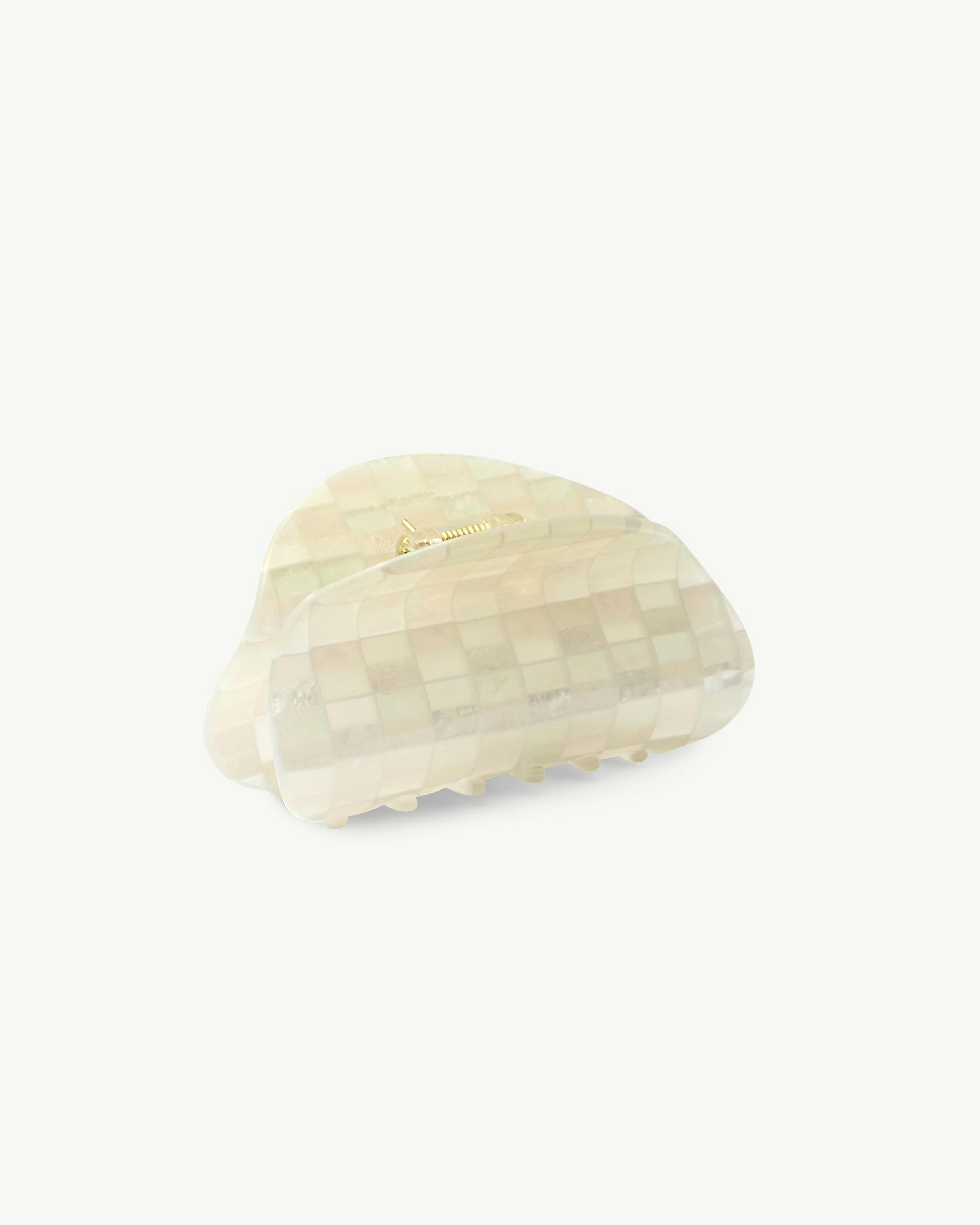 Crescent Claw in Opalite Shell Checker