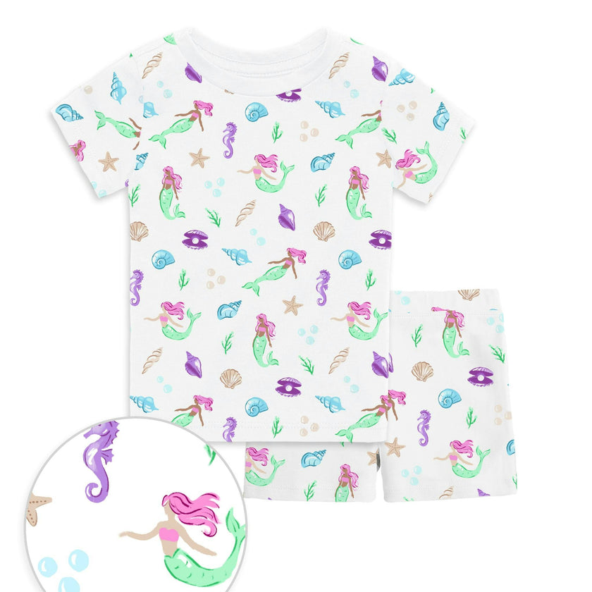 The Organic Short Sleeve Pajama Set [Under the Sea]