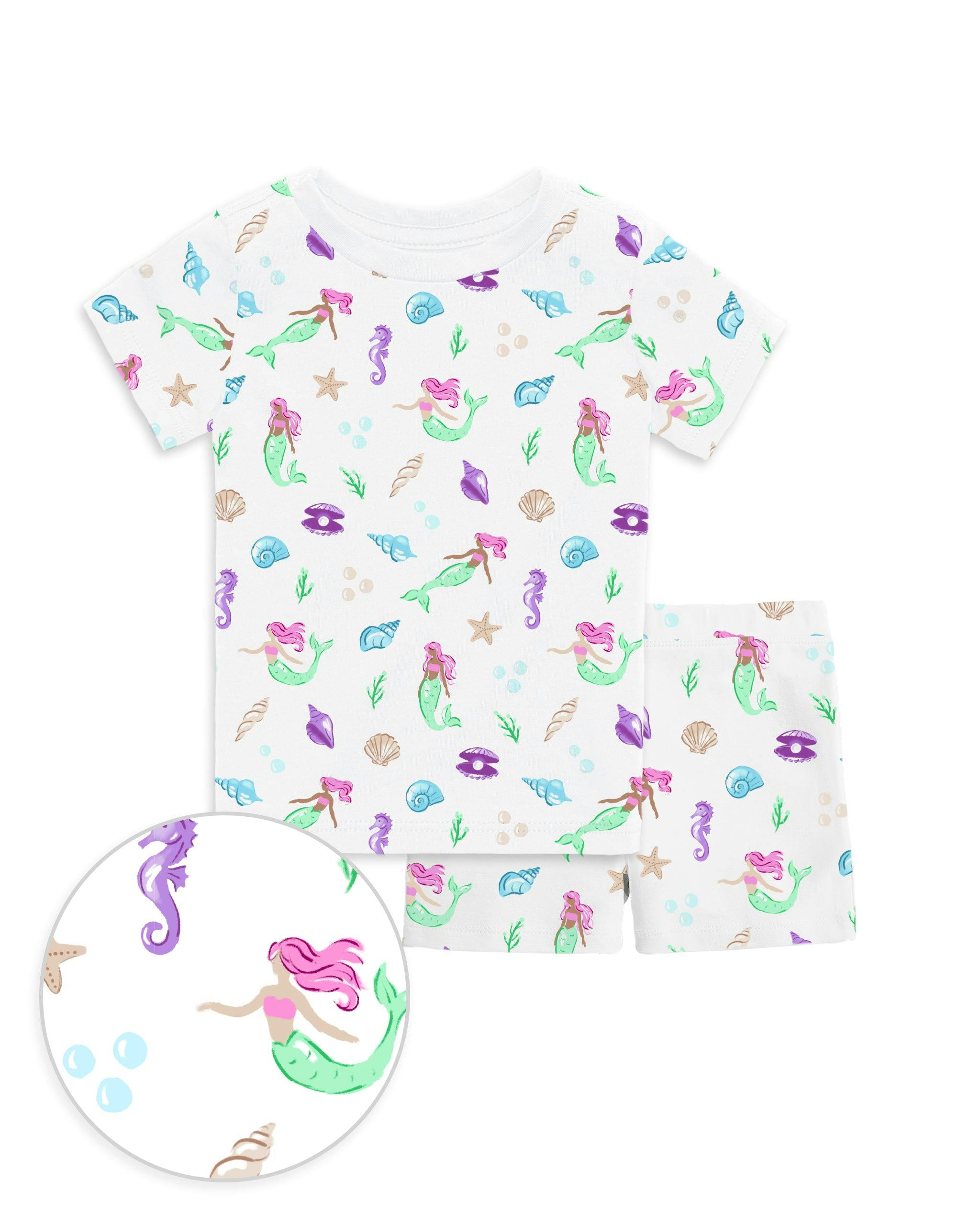 The Organic Short Sleeve Pajama Set [Under the Sea]