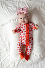 Strawberry Fields Ruffle Snoozer