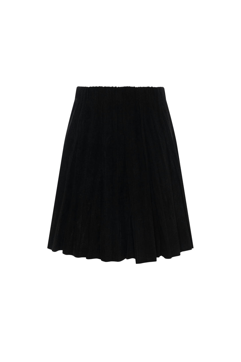 Corduroy Crinkle Pleating Skirt