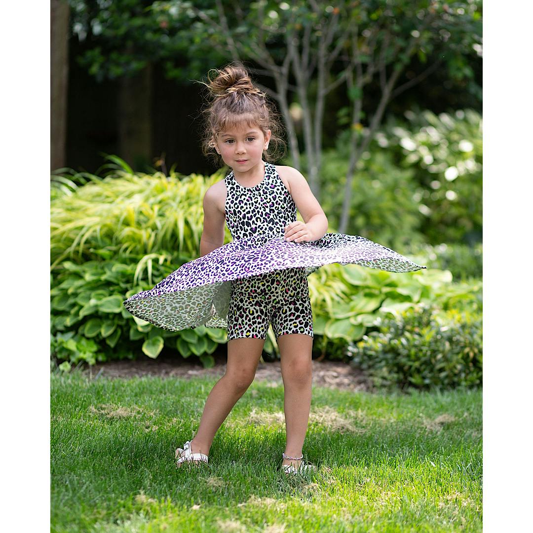 Cross Back Twirly Dress
