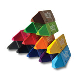 Happy Triangles Jumbo Crayons - Set of 12