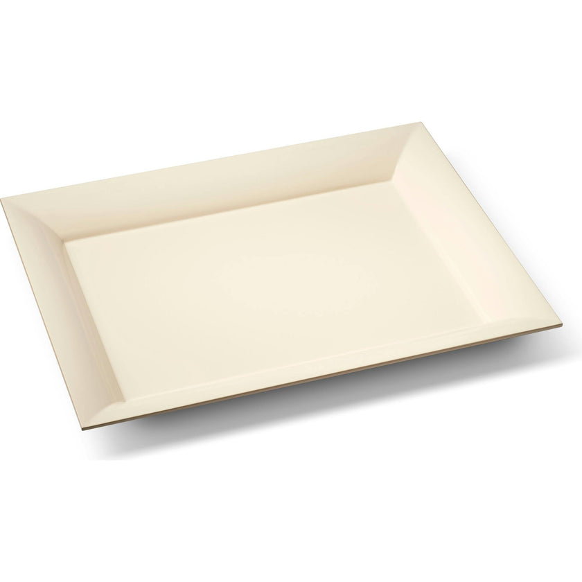Aerin X Gracie Lacquer Serving Tray, Cream