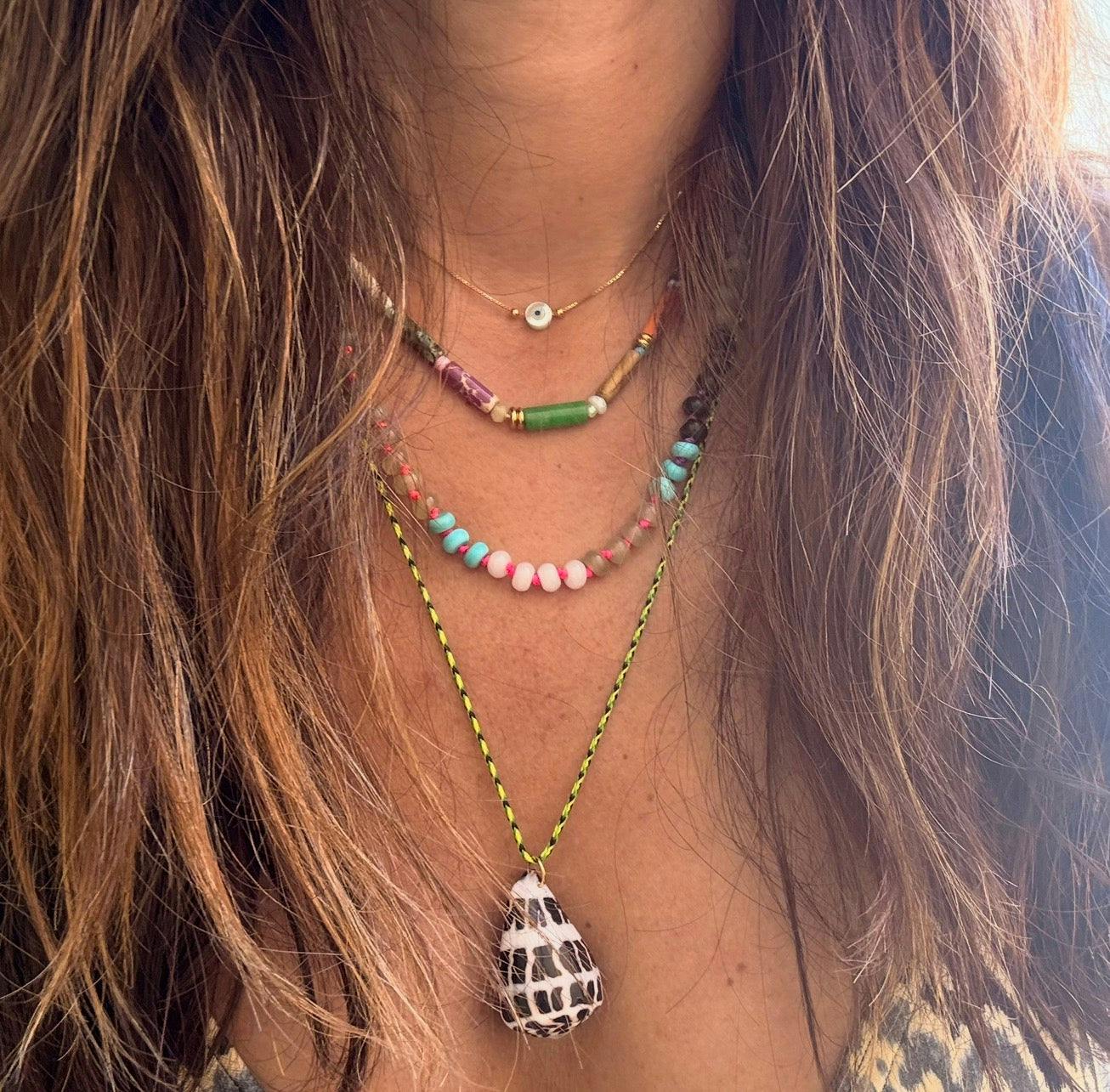 Leona Precious Stone Necklace