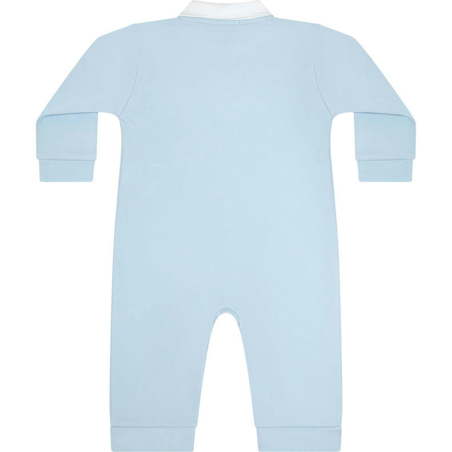 Mini Voyages Embroidery Romper LS