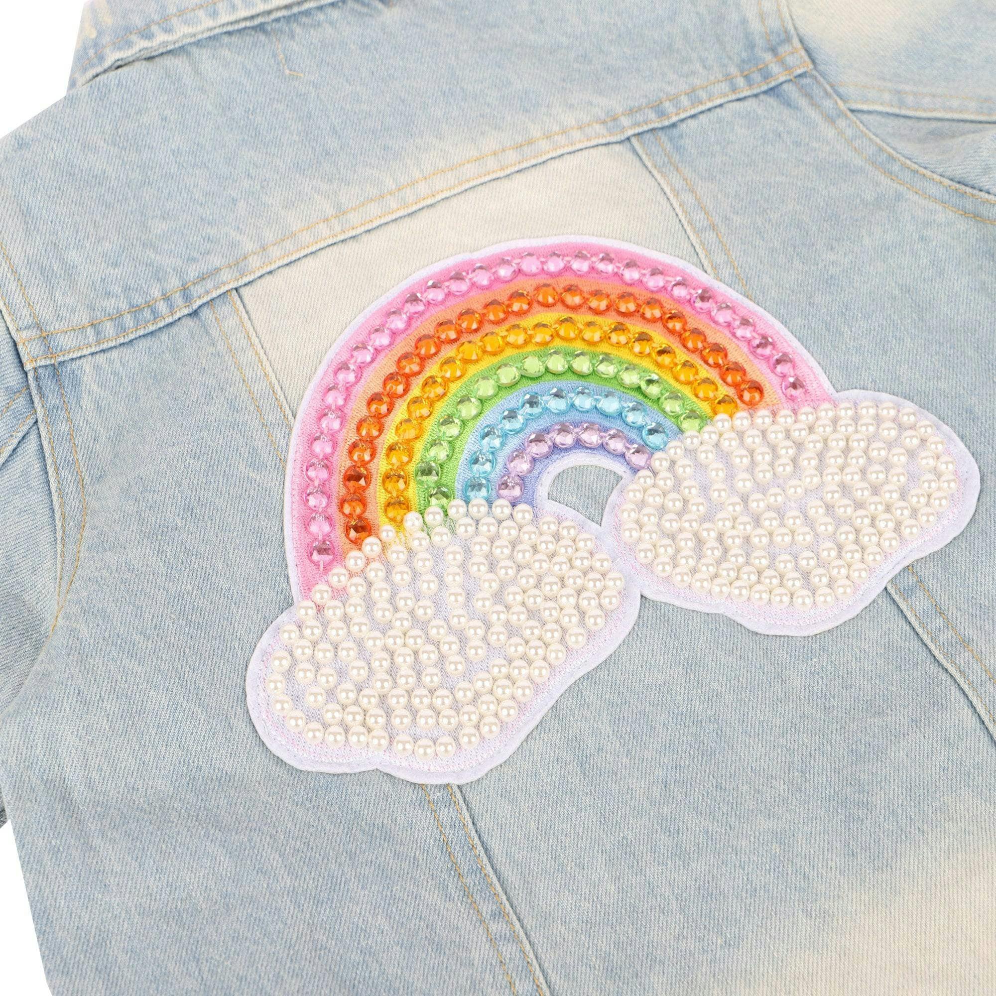Happy Rainbow Denim Jacket