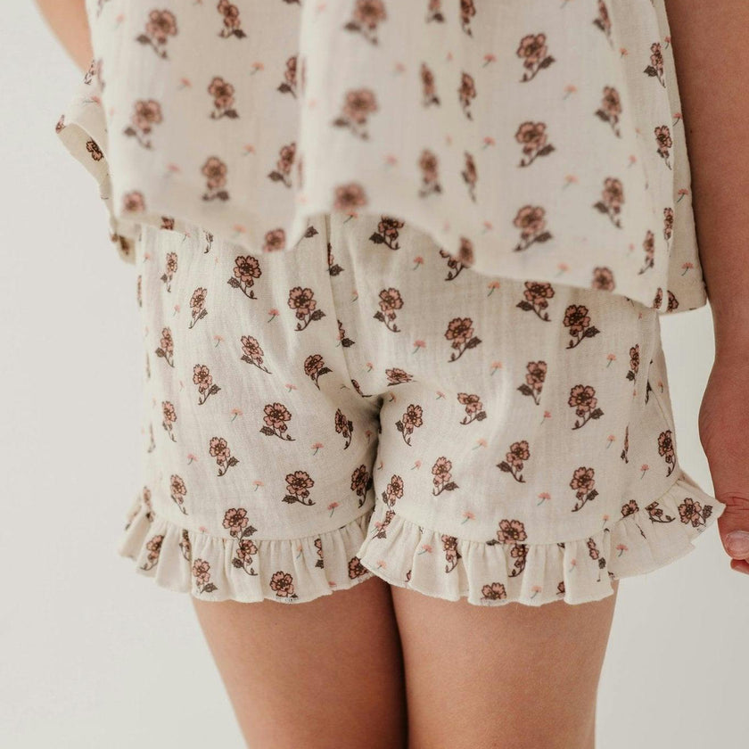 Ruffle Gauze Shorts