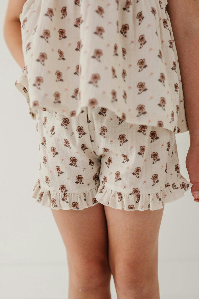 Ruffle Gauze Shorts