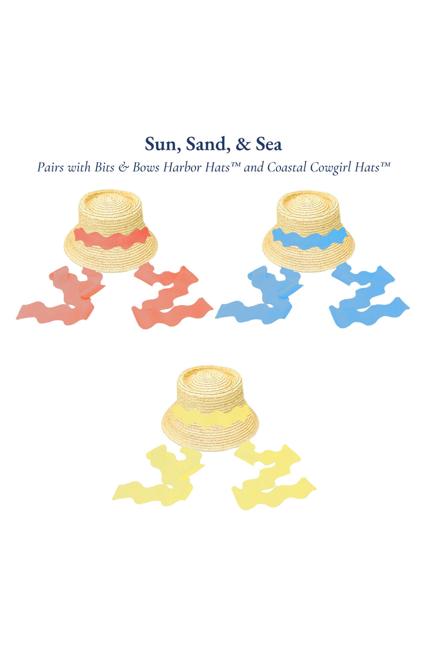 Scalloped Ribbon Set, Sun Sand Sea