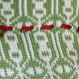 Green Patterned Stocking