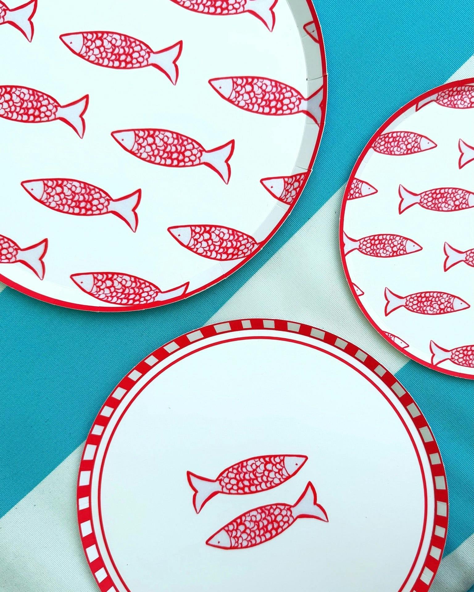 Go Fish Hors d'Oeuvres Plate Set - Punch