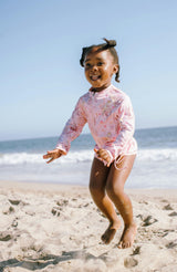 Raya UPF 50+ Ruffled Zip Up Sun Protection Jacket, Mermaid