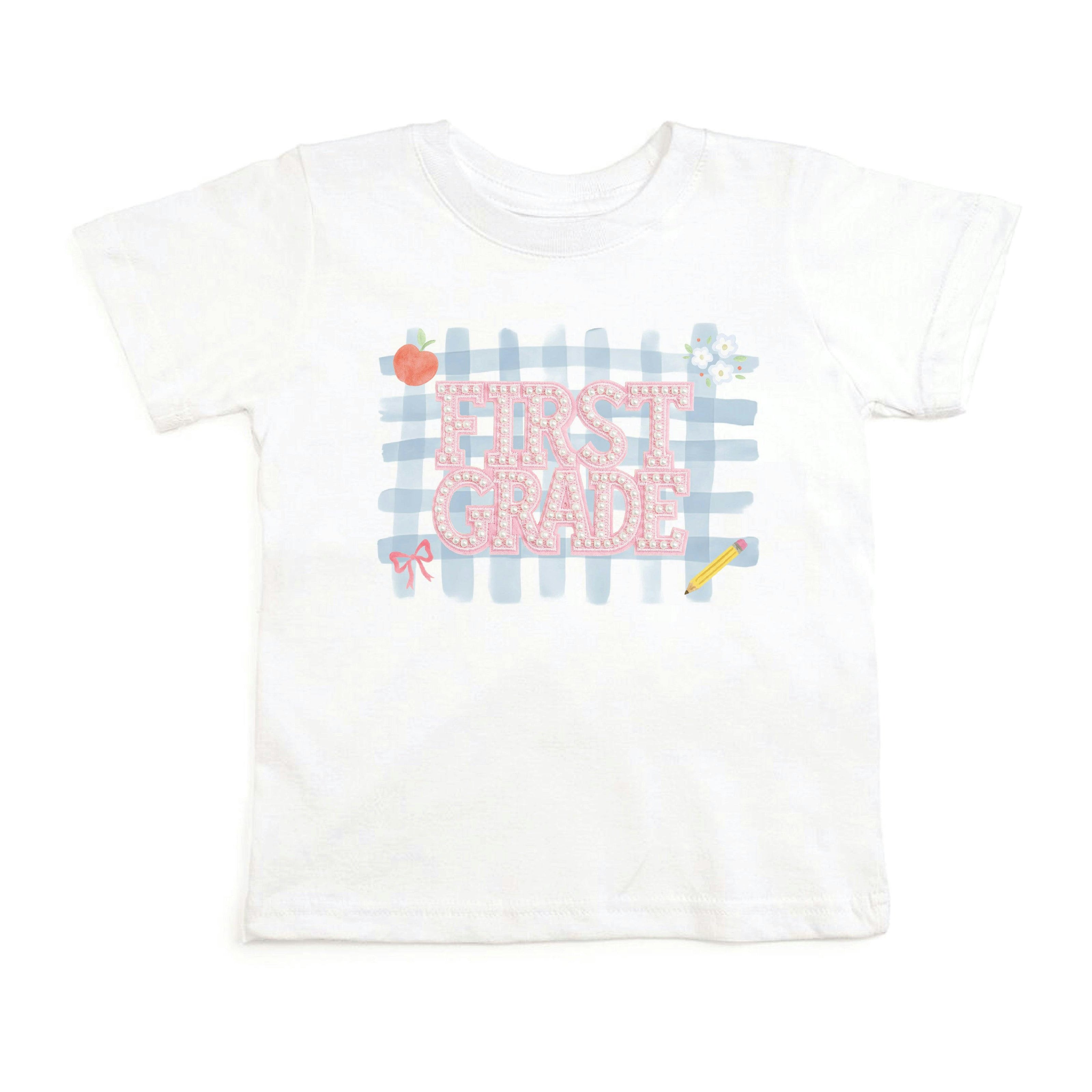 First Grade Pearl Patch Short Sleeve T-Shirt