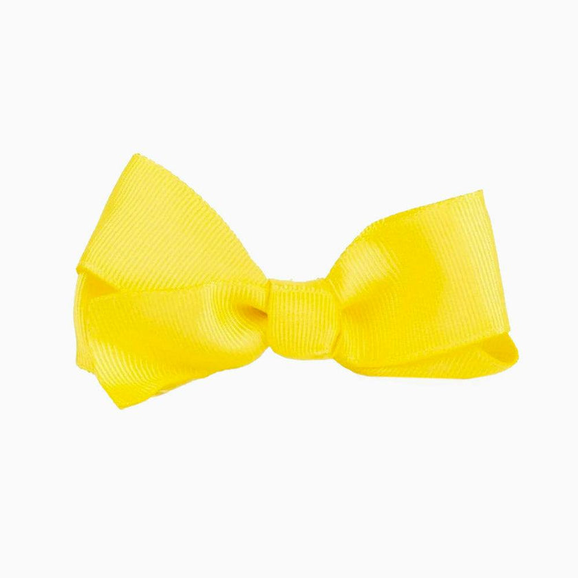Large Bow Hair Clip in Lemon