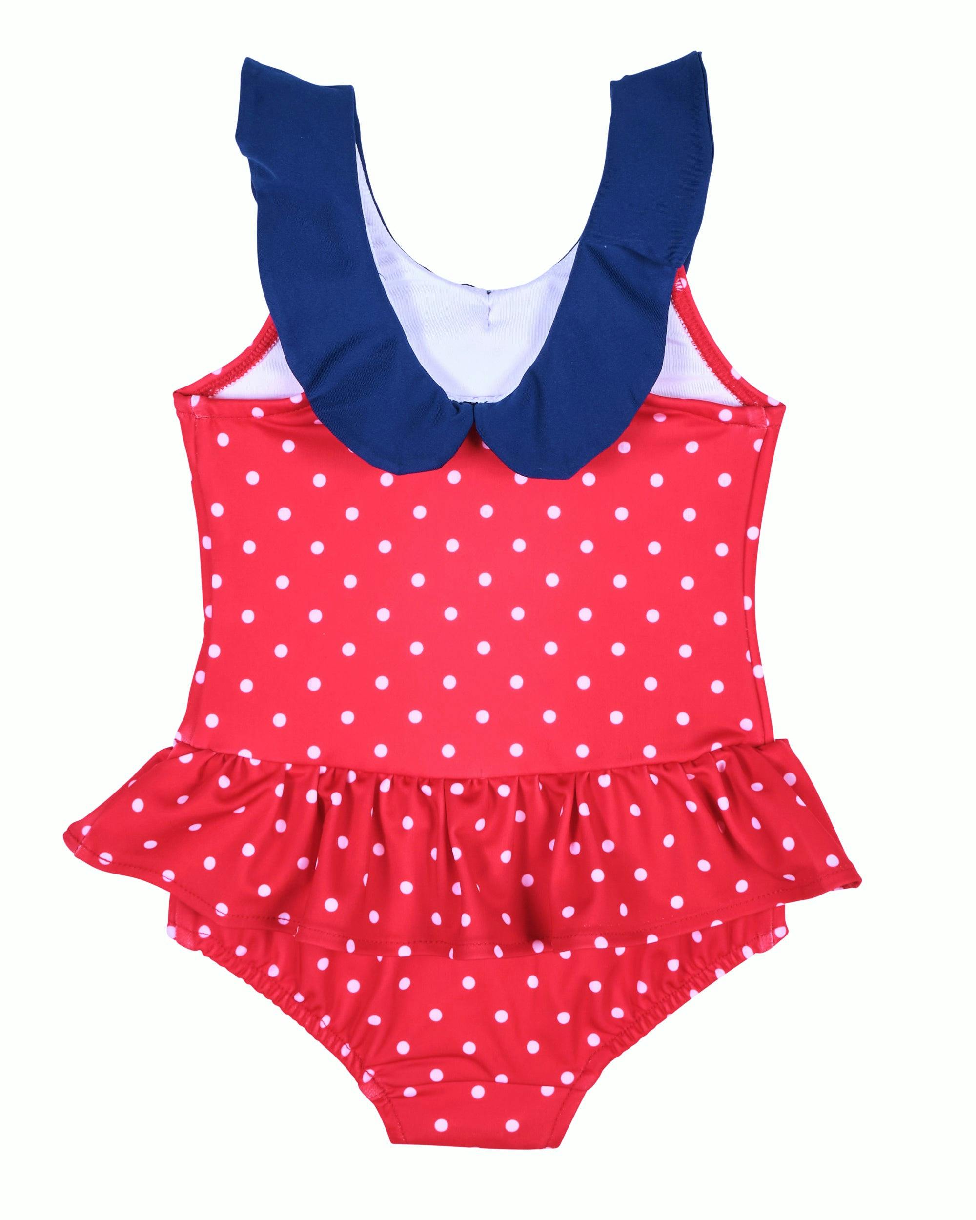 Polka Dot Sailor Swimsuit