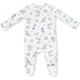 Country Club Dogs Neutral - 2 Way Zipper Footie