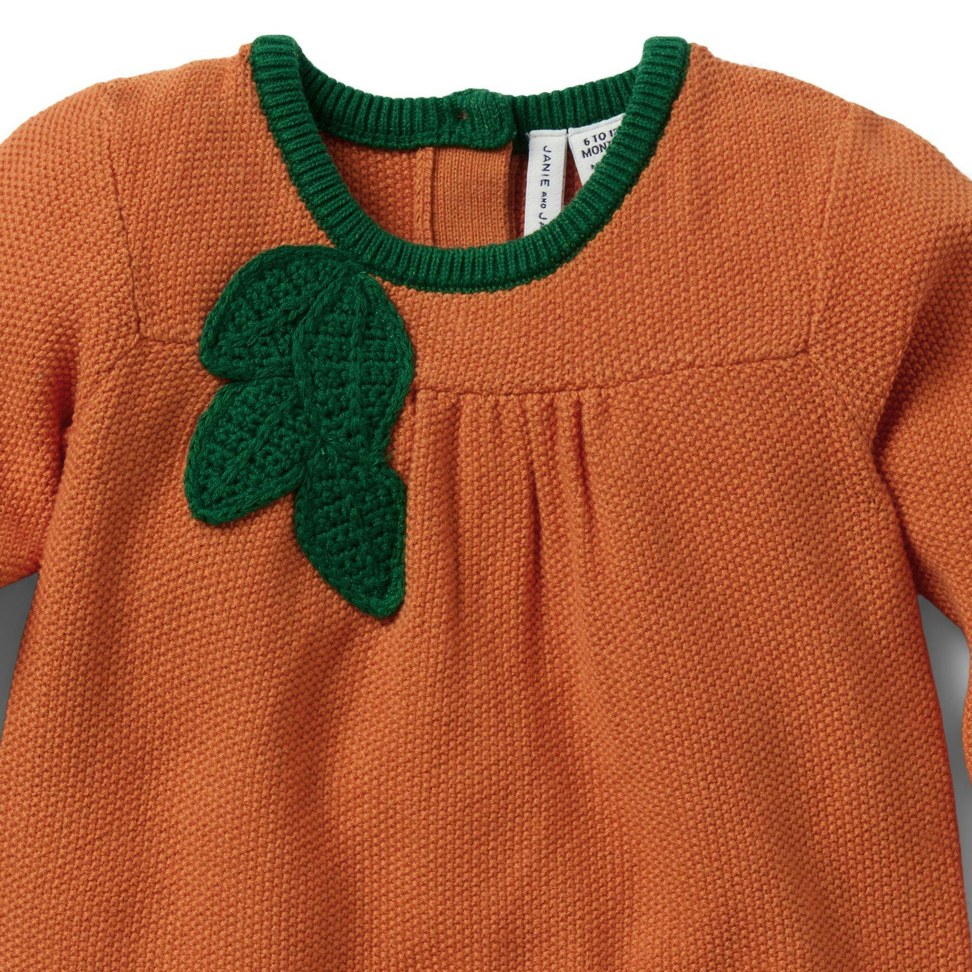 Baby Pumpkin Romper, orange