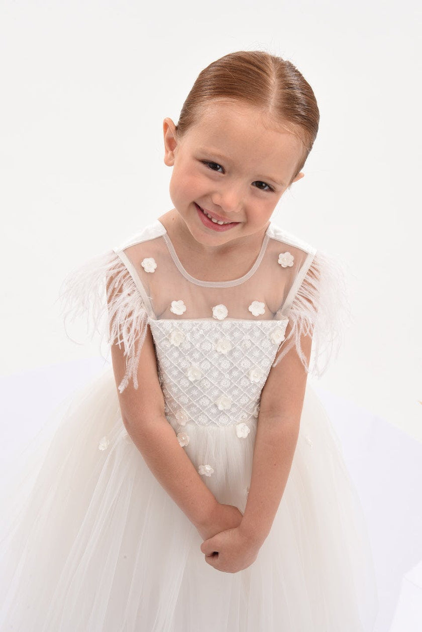 White Ecru Ayala Dress