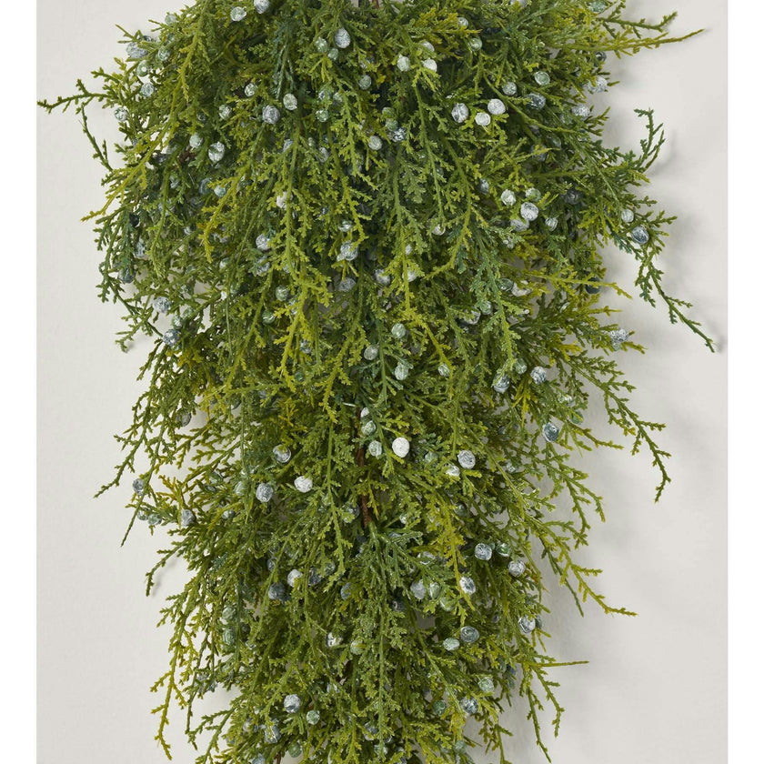 Seeding Winter Juniper Berry Greenery Classic Holiday Teardrop Swag - 3 Options Available