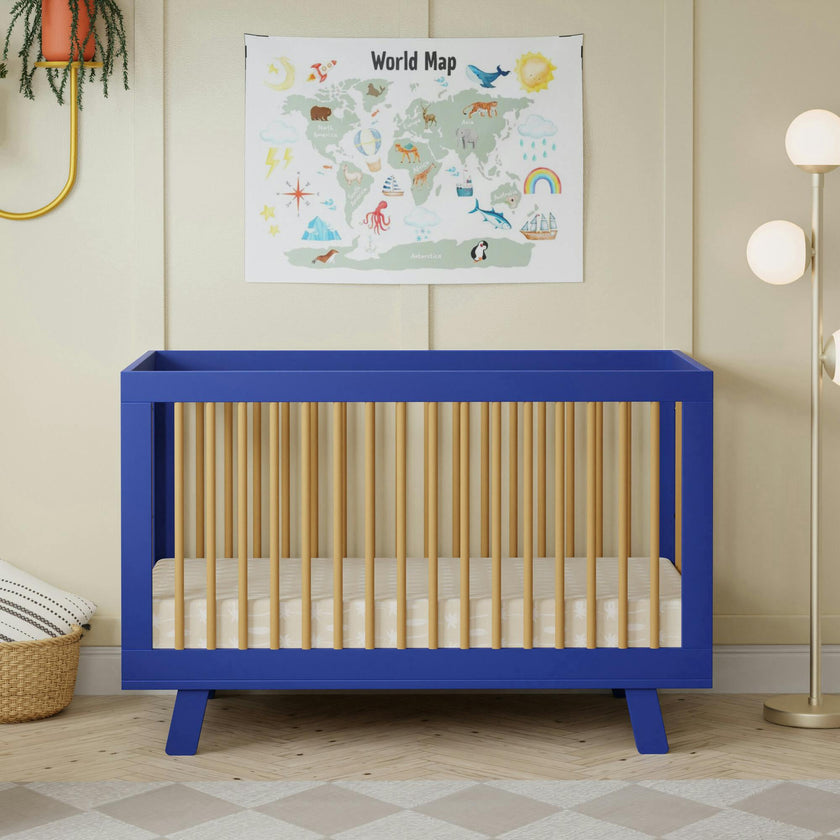 Hudson 3-In-1 Convertible Crib With Toddler Bed Conversion Kit