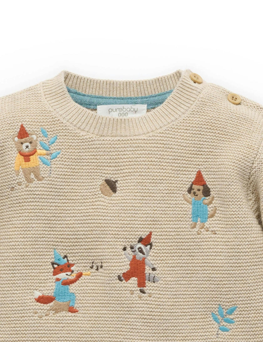 Woodland Jumper Oatmeal Melange