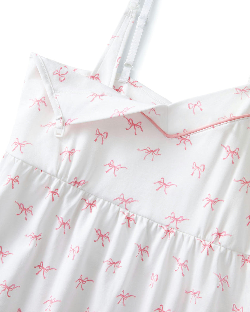 Women's Pima Maternity Nightgown in Blushing Bows