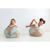 World Map Pouffe
