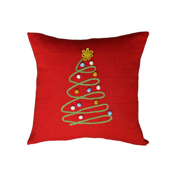 Spiral Holiday Tree Pillow 12