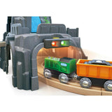 Hape: Light & Sound Mountain Tunnel Set&nbsp;- Rock Mountain Formation & Train Track