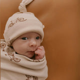 Organic Swaddle Blanket & Hat Set