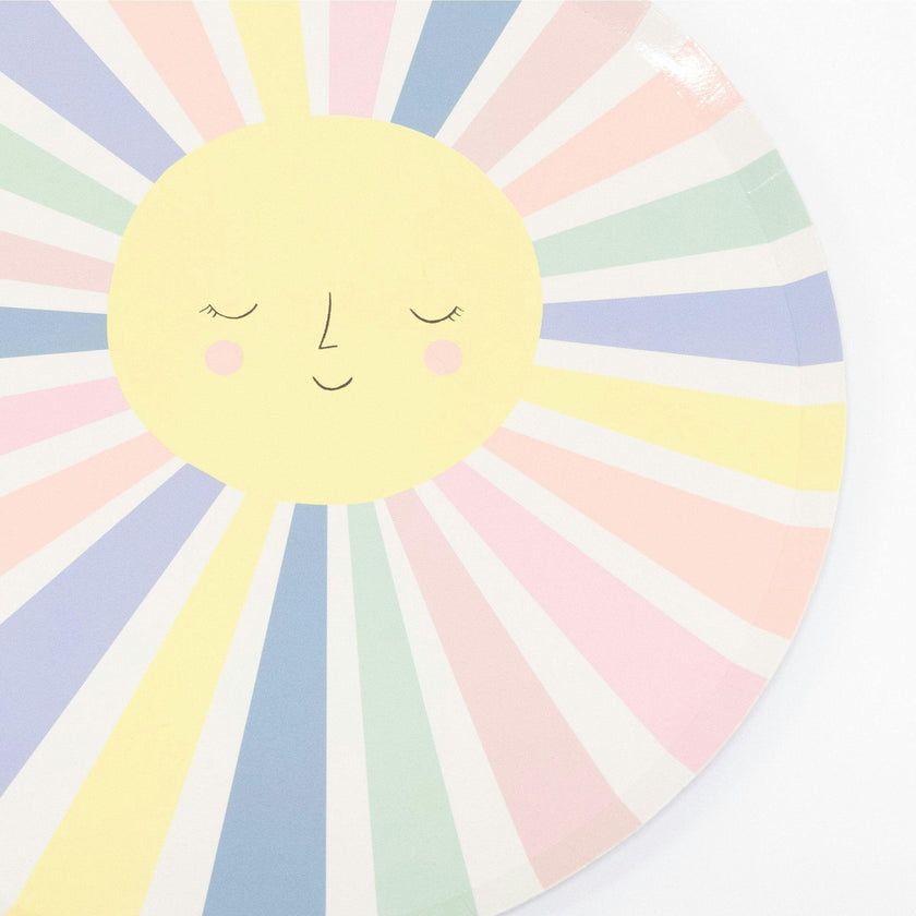 Rainbow Sun Plates