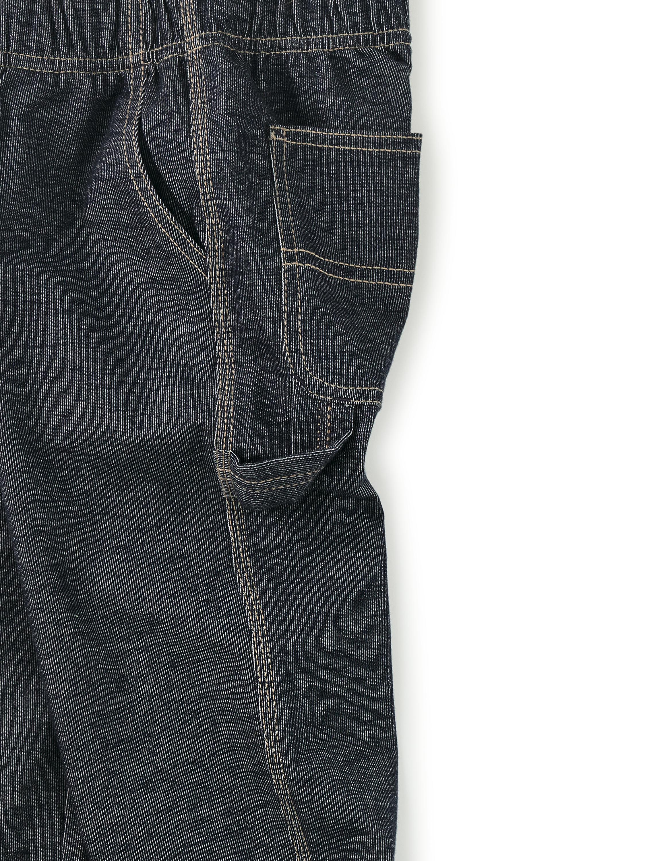 Denim-Like Carpenter Pants, Indigo