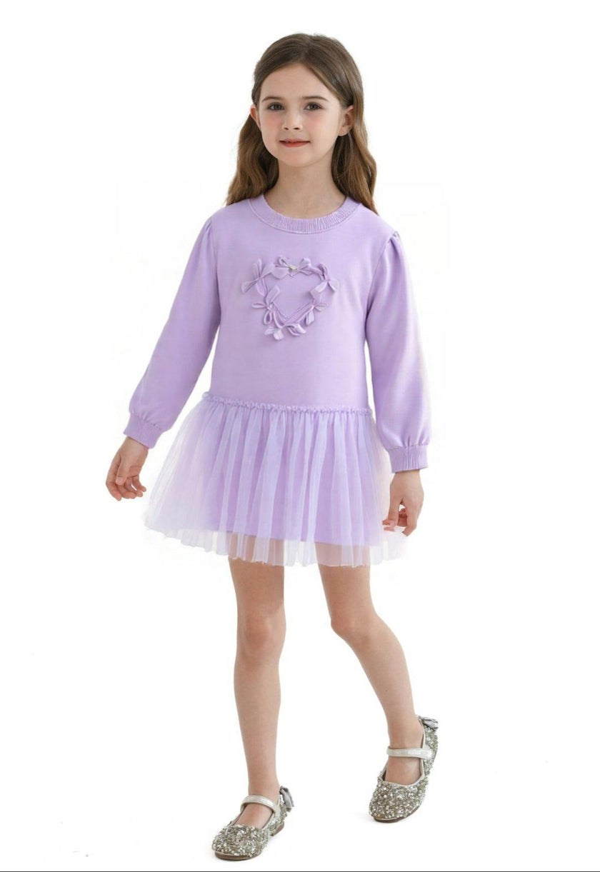 Purple Heart Bow Dress
