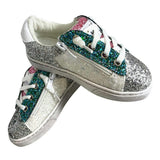Star Glitter Sneakers, Metallic