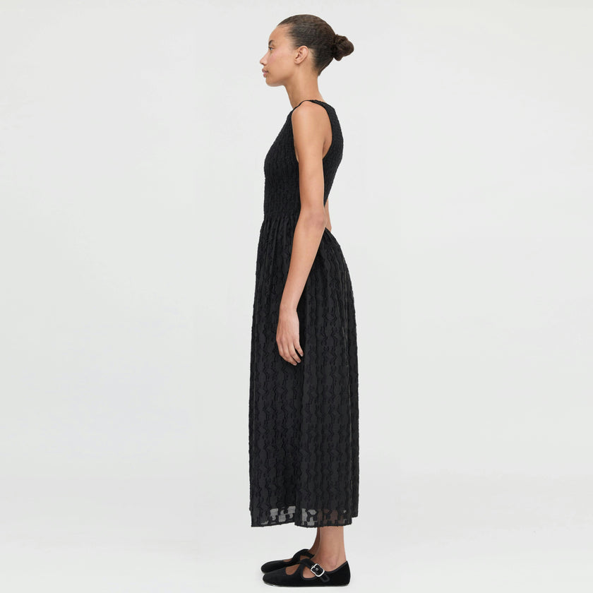 The Cosima Nap Dress - Black Fil Coupé