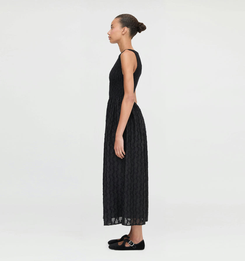 The Cosima Nap Dress - Black Fil Coupé