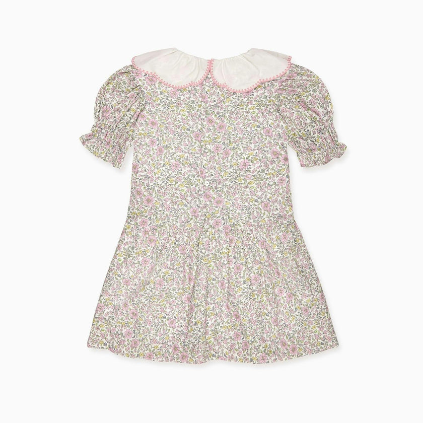 Nicky Hilton x La Coqueta Sage Floral Iris Girl Drop Waist Dress