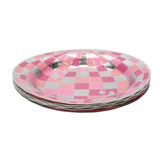 Packed Party Disco Ball Pink Paper Plates (set of 8)