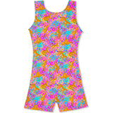 Cheetah Print Sleeveless Biketard, Pink