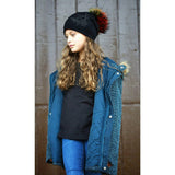 Slouch Embellished Beanie (Snap On Pom Sold Separately)