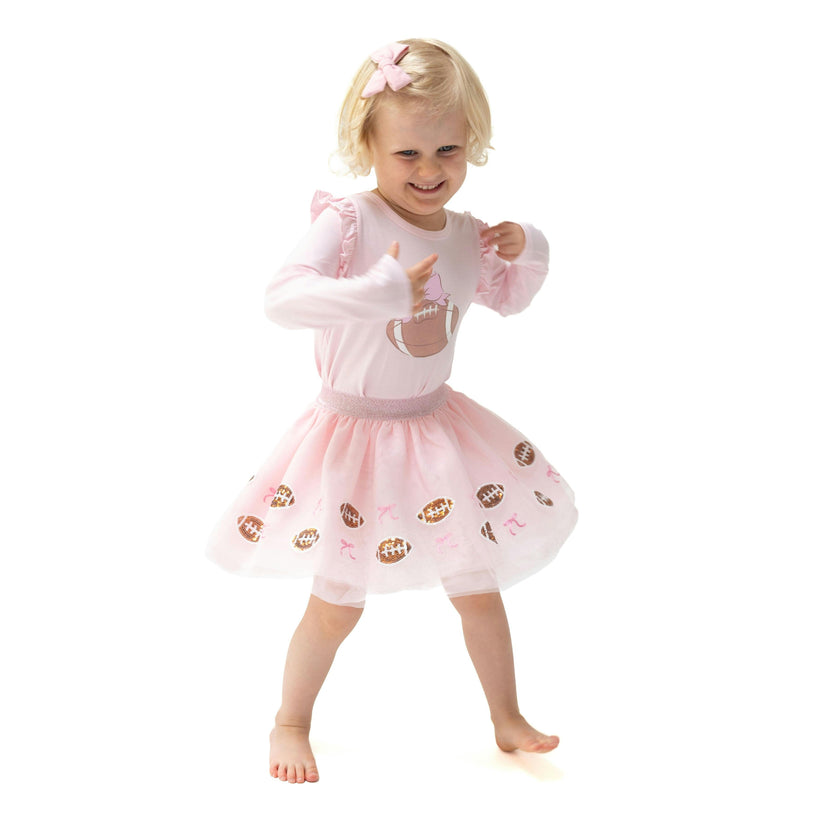 Football Helmets Pink - Tutu Skirt with Bike Shorts