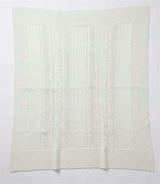 Center Braided Knit Blanket