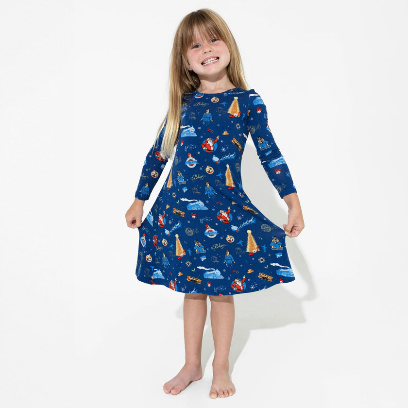 The Polar Express™ Bamboo Girls' Long Sleeve Dress