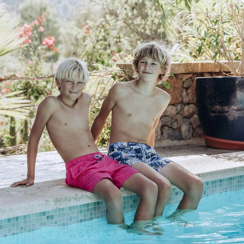 Boys' swim shorts, pink | CAPRI