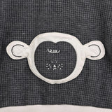 Dark Gray Bear Hoodie Set