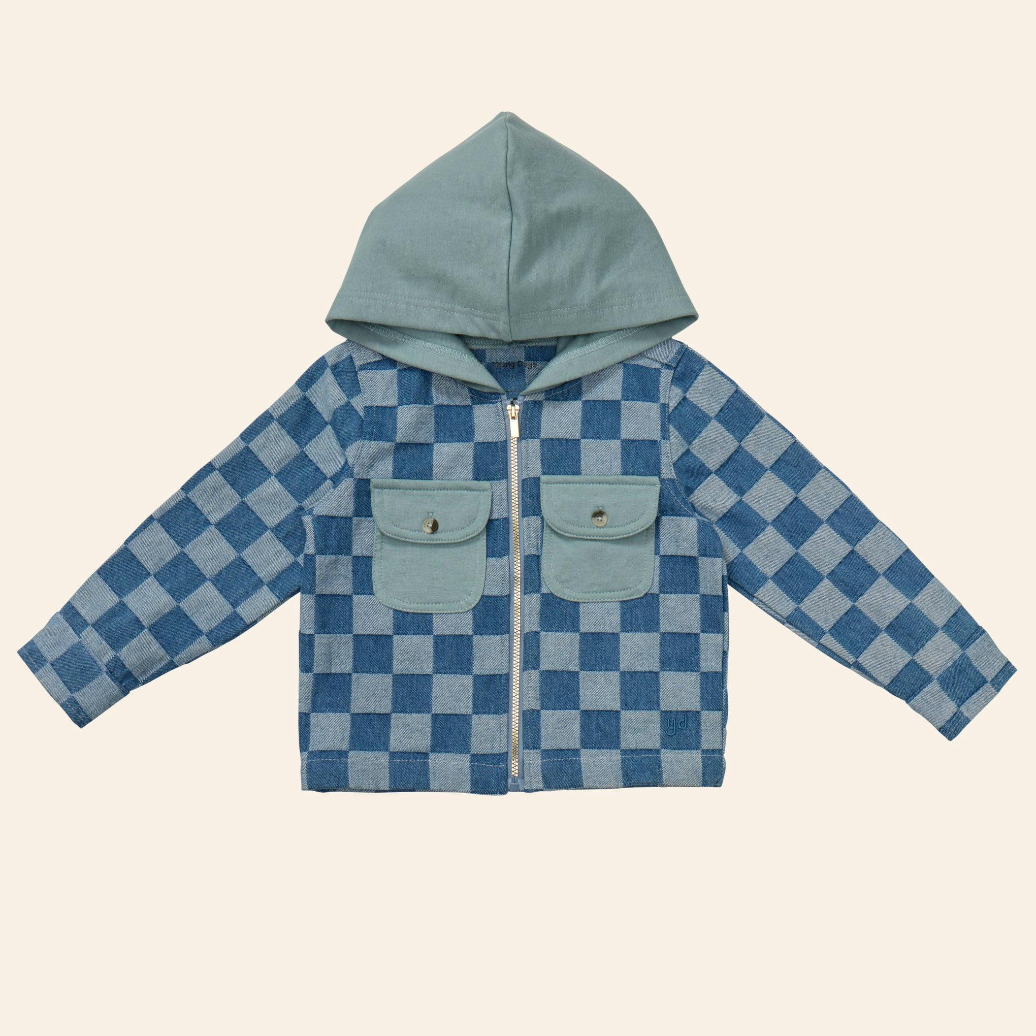 Check Denim Jacket