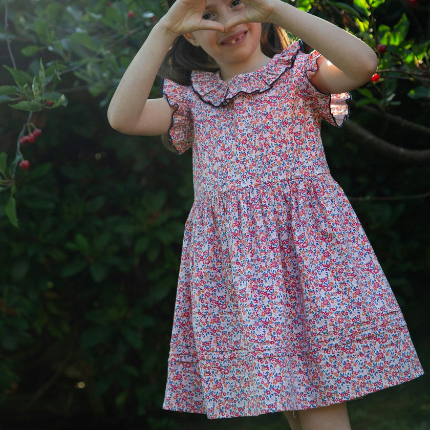 Girls Ana Dress with Ruffles